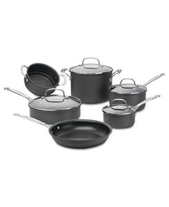Набор посуды Chefs Classic Hard Anodized, 10 предметов Cuisinart, Nonstick Hard Anodized