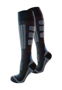 2 пары лыжных гольфов Coolmax normani, цвет Schwarz Grau Blau