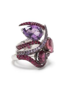 Кольцо Aurora из белого золота Shaun Leane, серебряный