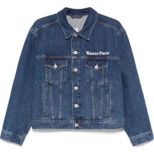 Джинсовая куртка с вышитым логотипом KENZO, indigo