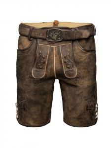 Spieth & Wensky Кожаные брюки Уэйна коричневого цвета