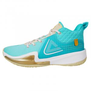 PEAK Баскетбольные кроссовки с низкой подошвой, устойчивые к истиранию и амортизации, цвет "ледяной синий" для мужчин