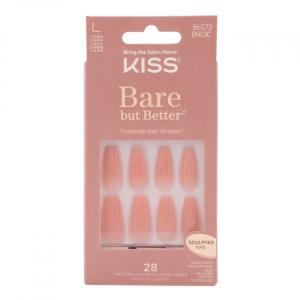 Голые, но лучше приклеивающиеся накладные ногти (28 шт.) Kiss