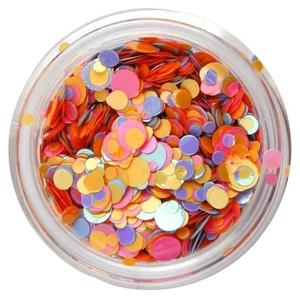 Украшение для ногтей 1 Оранжевый Claresa Confetti