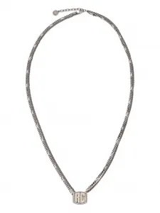 Цепочка на шею с монограммой Roberto Cavalli, серебяный