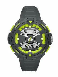 Мужские аналогово-цифровые часы Skechers SR1164 из полиуретана, цвет Gray