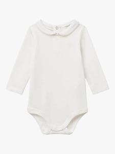 Детский хлопковый комбинезон с длинными рукавами в виде зайчика Benetton, White