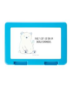 Mr. & Mrs. Panda Бенто-бокс с изображением ленивого белого белого медведя и надписью