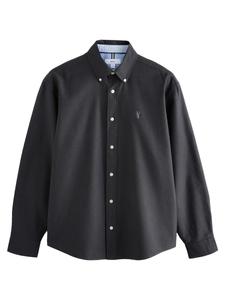 Рубашка на пуговицах классического кроя Next, черный