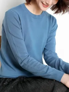 Простые вязаные топы. Женские топы Doux Belle, цвет Blue