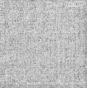 Ковер SAFAVIEH, 183 x 183 см, Glamour Collection, Black & Ivory, ручной работы из вискозы, идеален для помещений с высокой проходимостью в гостиной, спальне (GLM601Z)