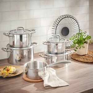 Набор кастрюль pure 5 шт Johann Lafer, серебряный