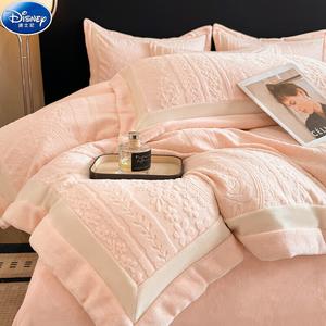 Disney Комплект постельного белья 4 предмета, 180 см, простыня, пододеяльник 200x230 см, наволочки 48x74 см, цвет Cherry Blossom Pink