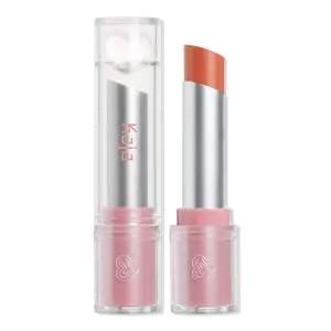 Увлажняющий и увеличивающий объем бальзам для губ Juicy Glass мгновенного действия Kaja, Guava Punch (neutral rose)