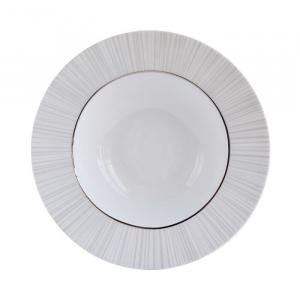 Суповая тарелка Bernardaud Silva с ободком, белый