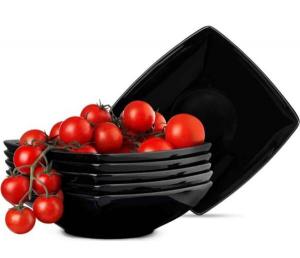 Набор тарелок суповые тарелки 6 штук на 6 персон Konsimo, черный