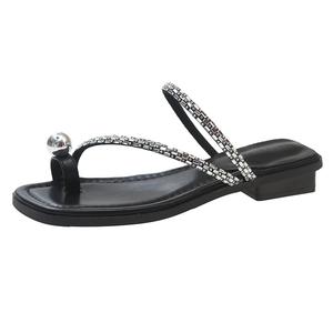 Тапочки-слайды женские, нескользящие, с защитой от запаха CZRSK, Black