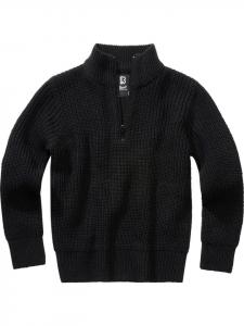 Свитер Kids Marine Pullover Troyer черного цвета Brandit