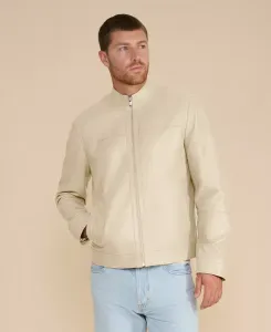 Мужская кожаная куртка в стиле рейсер, созданная для Macy's Furniq Uk