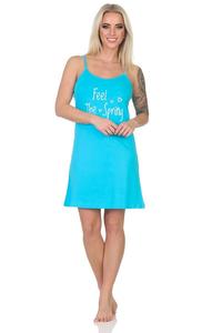 Ночная рубашка NORMANN Spaghetti Neglige Frontprint, светло-синий