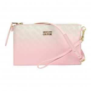 VERSACE JEANS COUTURE Кожаная сумка на запястье Клатч Конверт Сумка кроссбоди Женская розовая