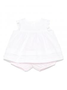 Il Gufo льняной комплект из топа и шортов, белый