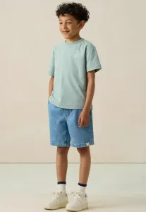 Джинсовые шорты со смайликами Sissy-Boy, Blau