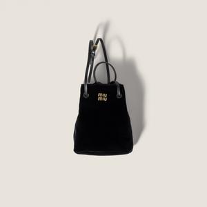 Велюровый мешочек MIU MIU, черный