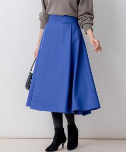 Расклешенная юбка из шерстяного жоржета Suite, цвет Blue [070]