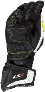 Мотоциклетные перчатки LS2 из кожи, гоночные, модификация SWIFT HV, желтые, с защитой CE, Black