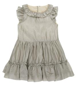 Платье Bonheur в мелкую клетку Bonpoint, серый