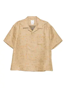 Рубашка Crosby с цветочным жаккардом visvim, нейтральный