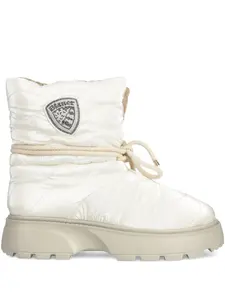 Стеганые ботинки на шнуровке Blauer, белый