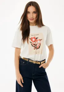 Футболка с коротким рукавом и цветочным принтом Mexx, Off White