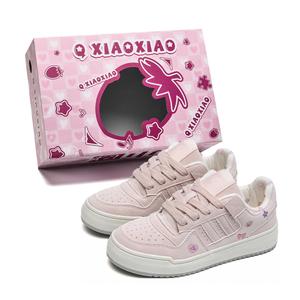 Женские кроссовки Coverage с низким верхом, устойчивые к истиранию и легким верхом для скейтбординга Circle small, Girly Pink