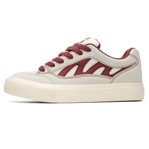 Износостойкие, дышащие, нескользящие, низкие мужские кроссовки для скейтбординга BUFFALO BOUND, Burgundy