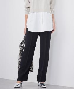 Легкие, моющиеся прямые брюки из двойной ткани.