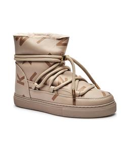 Ботинки женские Inuikii кожаные зимние классические, бежевый