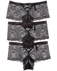 Трусы House of Desire 3pk Bella Criss Cross Back Lace Cheeky House Of Desire, черный