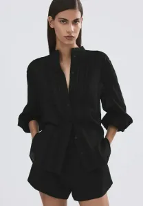 Блузка на пуговицах Mango, Black