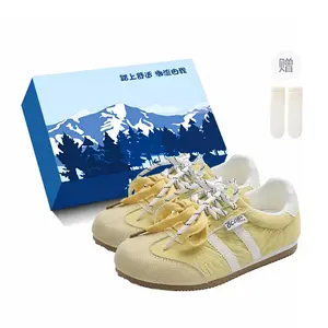 Fawn Miri Скользоустойчивые износостойкие низкие скейтерские кроссовки женские желтые эксклюзивная коробка с носками, цвет Yellow Exclusive Shoe Box-Includes Socks