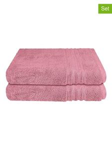 Schiesser Набор из 2 банных полотенец "Милан" розового цвета