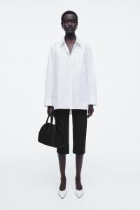 Туфли на высоком каблуке из перфорированной кожи COS, белый