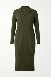 Вязаное платье Shape Of You, оливковый