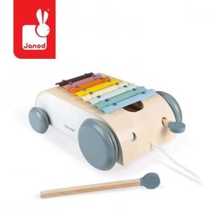 Janod, цимбаловая тележка для перевозки сладкого кокона.