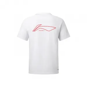 Li-Ning T Shirts Unisex White Crew Neck