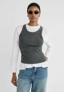 Прямоугольные солнцезащитные очки Stradivarius, Gold Coloured