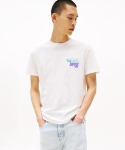 Футболка с принтом на спине