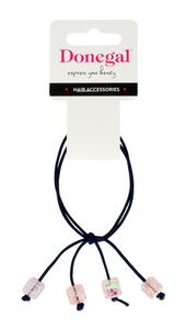 Donegal, Украшения для волос - резинка для волос черная, (Fa-5723), 1 шт