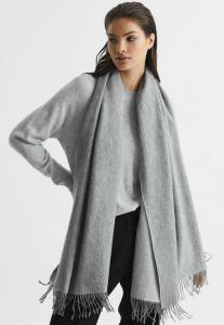 Шарф Reiss PICTON, Soft Grey/Grey